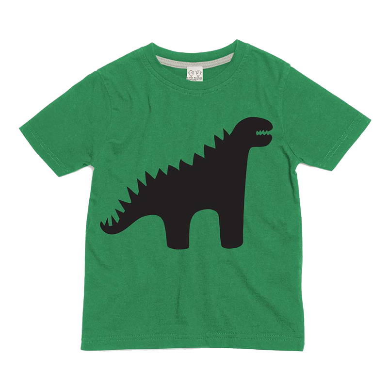 Kids Chalkboard tshirt dinosaur print Little Mashers